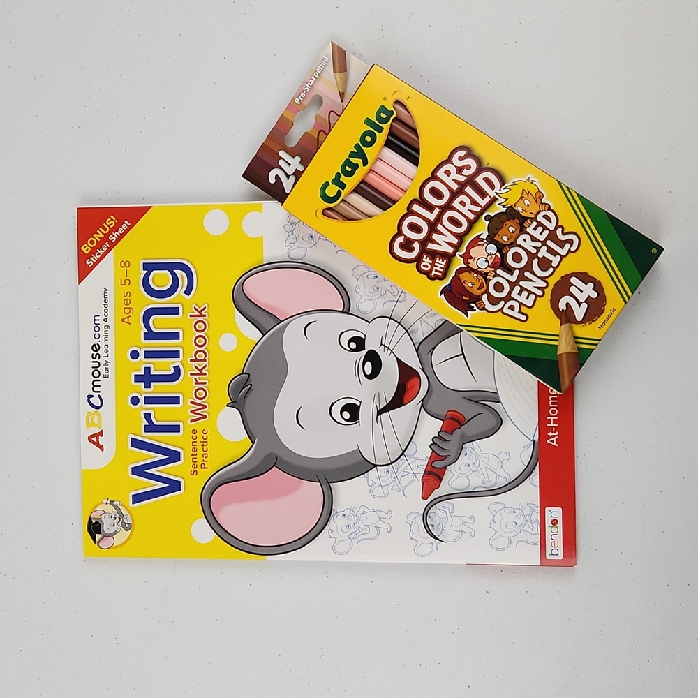 ABC Mouse Writing Workbook with 24 count Crayola